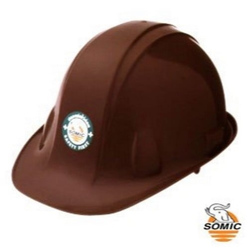 SKI - สกี จำหน่ายสินค้าหลากหลาย และคุณภาพดี | SOMIC #425-BR หมวกวิศวกร สีน้ำตาล พร้อมใส้หมวก